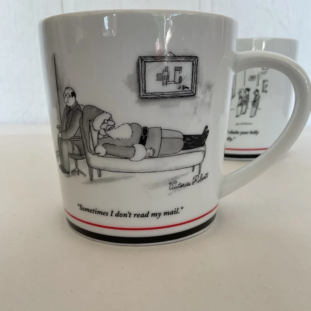 Restoration Hardware x The New Yorker Set of Two Ceramic Mugs